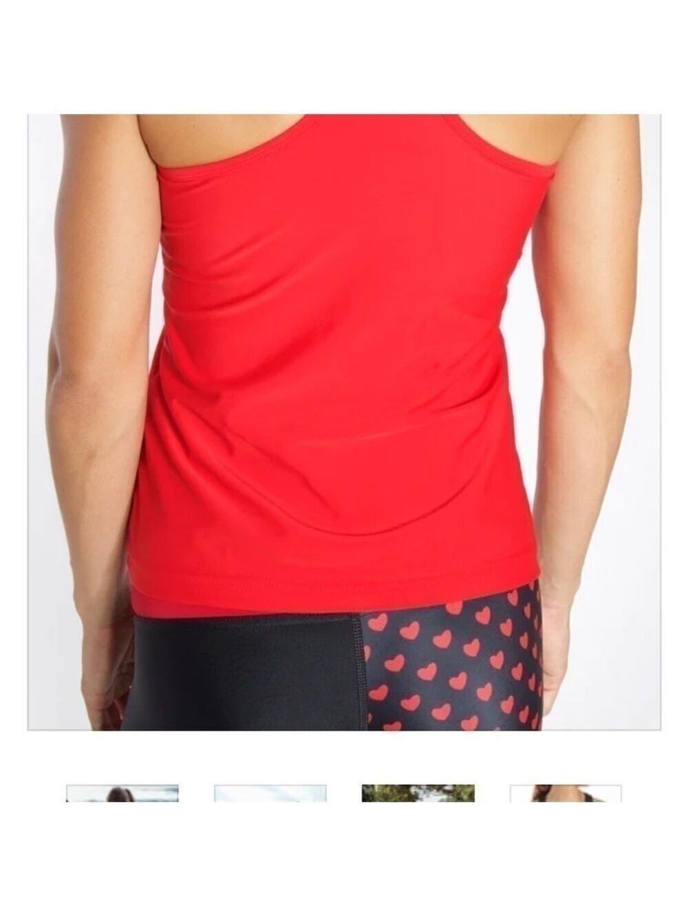 Mahiku Hawaii Racerback Tank Top Shelf Bra NWT - Picture 3 of 4